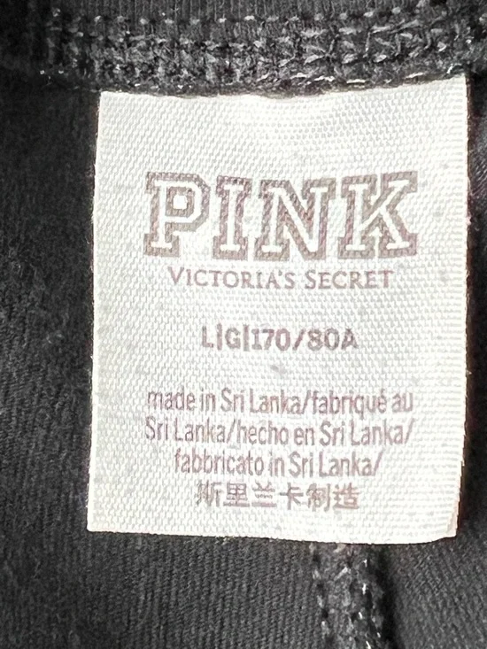 PINK Victoria's Secret Black Rainbow High-Waisted Leggings Logo Print Graphic L - Picture 8 of 16